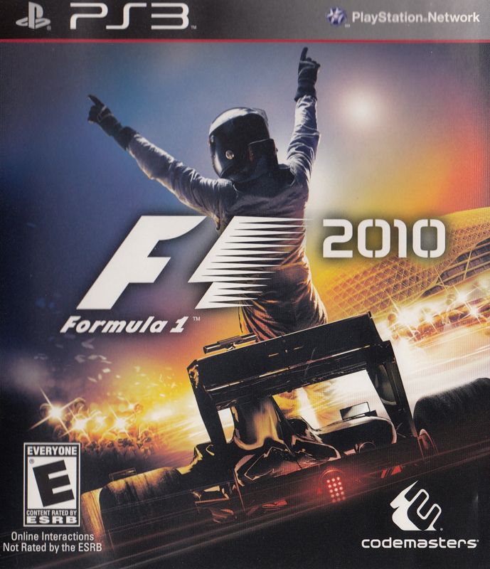 F1 2010 box art for Xbox 360